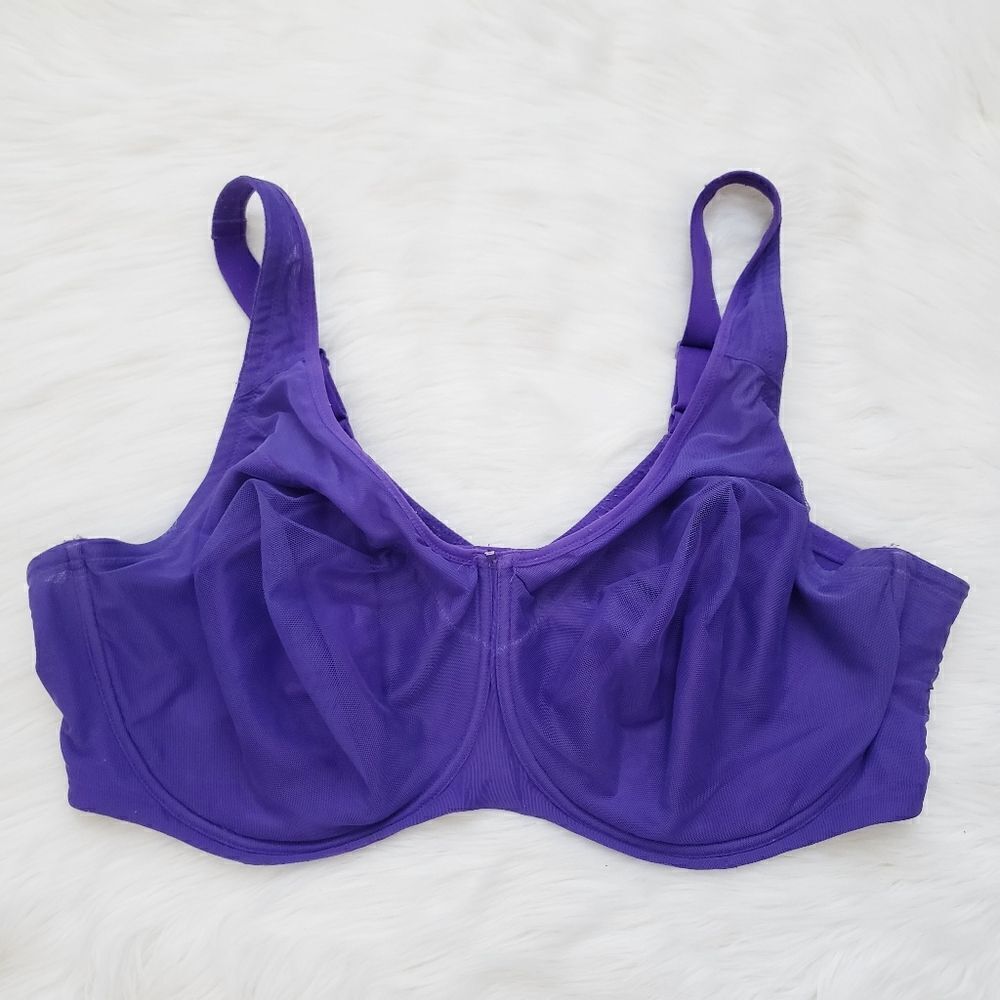 1st & Curve Purple Full Coverage Bra 46G